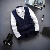 Cotton Blend Color block Full Sleeves Regular Fit Men's Sweatshirts