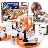 Kids Astronaut Spaceship Track Set - Outer Space Toy Set for Kids
