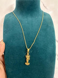 Gold Plated Laxmi Mataji Pendant with Chain Jewellery