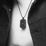 Devotional Ganpati Shlok Tag Pendant With Chain Jewellery