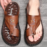 Men's Casual Synthetic Leather Sandal Footwear