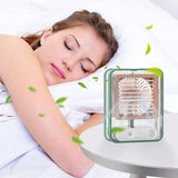Rechargeable Battery Operated Mini USB Fan With Mist Water Spray Electronics