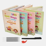Kids Sank Magic Practice Copybook (4 BOOKS,1 PEN,1 GRIP,10 REFILL)