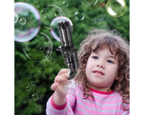 Kids Bubble Gun- 8 Hole Automatic Gatling Bubble Gun Blower Maker, with 3 Batteries and Bubble Water(Assorted Color)