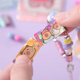 Kids Capybara Sticker Roll and Bracelet Kit