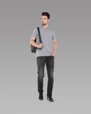 Mens Cotton Blend Solid Half Sleeves Polo T-Shirt