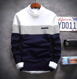 Cotton Blend Color Block Full Sleeves Men's T-Shirts