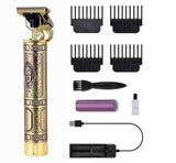 Hair Trimmer For Men Buddha Style Trimmer, Professional Hair Clipper, Adjustable Blade Clipper, Hair Trimmer and Shaver,Retro Oil Head Close Cut Precise hair Trimming Machine (Golden) Beauty & Personal Care