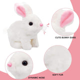 Kids Bunny Toy, Hopping Bunny Toy Interactive Electronic Pet with Sounds and Movement