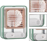 Rechargeable Battery Operated Mini USB Fan With Mist Water Spray Electronics