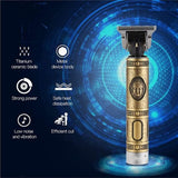 Hair Trimmer For Men Buddha Style Trimmer, Professional Hair Clipper, Adjustable Blade Clipper, Hair Trimmer and Shaver,Retro Oil Head Close Cut Precise hair Trimming Machine (Golden) Beauty & Personal Care