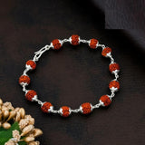 Rudraksha Bracelet Silver Plated Jewellery