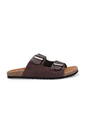 Mens Arizona Cherry Leather Slippers Footwear