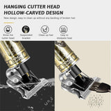 Hair Trimmer For Men Buddha Style Trimmer, Professional Hair Clipper, Adjustable Blade Clipper, Hair Trimmer and Shaver,Retro Oil Head Close Cut Precise hair Trimming Machine (Golden) Beauty & Personal Care