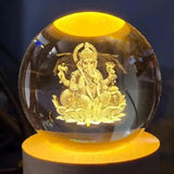 Ganesh Crystal LED Lamp Quirky Home Essentials